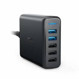 Anker PowerPort Speed x5 USB, 2x Quick Charge 3.0 black
