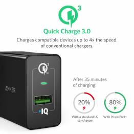  Anchor 2x USB wall charger 24W Black for iPad and iPhone