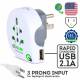 Q2Power Ultimate Travel Adapter World to US