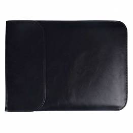 Luxury sleeve 15.4" Ultra thin in black leather for MacBook Pro 2016+