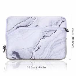  Sleeve for 13.3" White Marble Mac/PC notebook