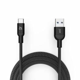 Adam Elements M100 Plus USB to USB-C cable black/silver