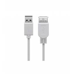  USB 1m extension cable in white