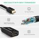 Mini display port for HDMI adapter 4k premium Ugreen black