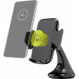 Goobay universal iPhone car holder with suction cup and Qi
