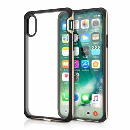 ITSKINS bumper cover with clear back for iPhone X. Gold