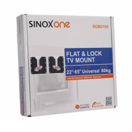  Sinox One SOB0105 Tv wall bracket. Black TV size: 22"- 65"