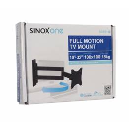  Sinox One SOB0105 Tv wall bracket. Black TV size: 13"- 26"