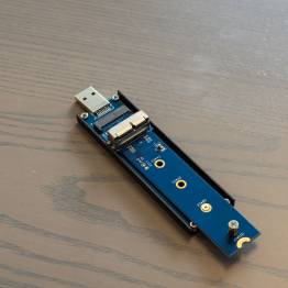  nVME SSD hard drive holds USB-C 3.1 & USB 3.0