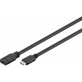USB C extends cable 1m black