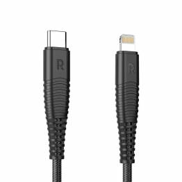 RAVPower Kevlar USB-C to Lightning Cable MFi 1m Black