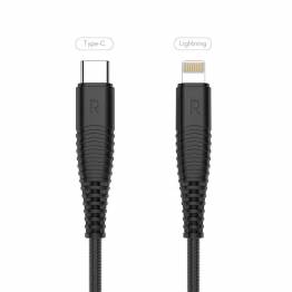  RAVPower Kevlar USB-C to Lightning Cable MFi 1m Black