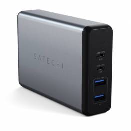 Satechi PD USB-C 108W travel charger with 2x USB - Space Grey