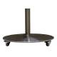 Sinox Tv Stand with wheels and swivel top. Silver Alu 26"-55"