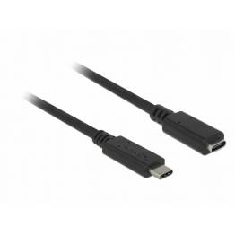  USB C extends cable 1m black
