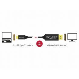  USB-C to Displayport Cable Delock