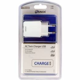  Sinox i-Media 2xUSB charger for iPhone/iPad 10W