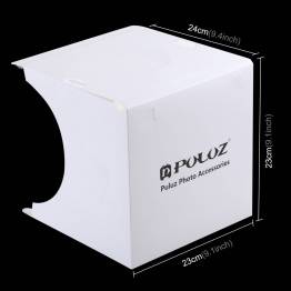  PULUZ photo box with 2 LED panels and multiple back sides