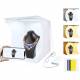 PULUZ photo booth with LED ring and 6 co...