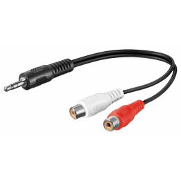Phono x2 (RCA) for mini Jack cable