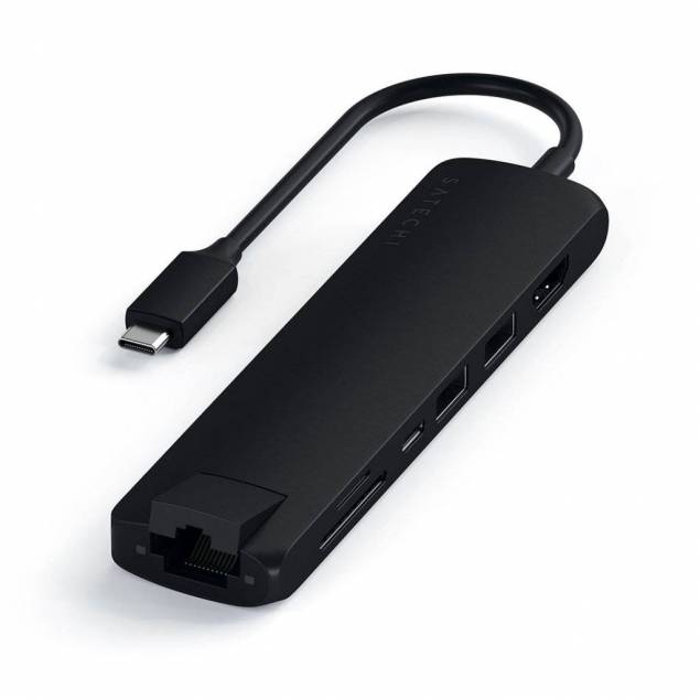 USB-C SLIM MULTI-PORT WITH ETHERNET ADAPTER
