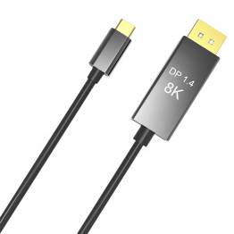 USB-C to Displayport cable 2m black 8K