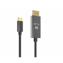  USB-C to Displayport cable 2m black 8K