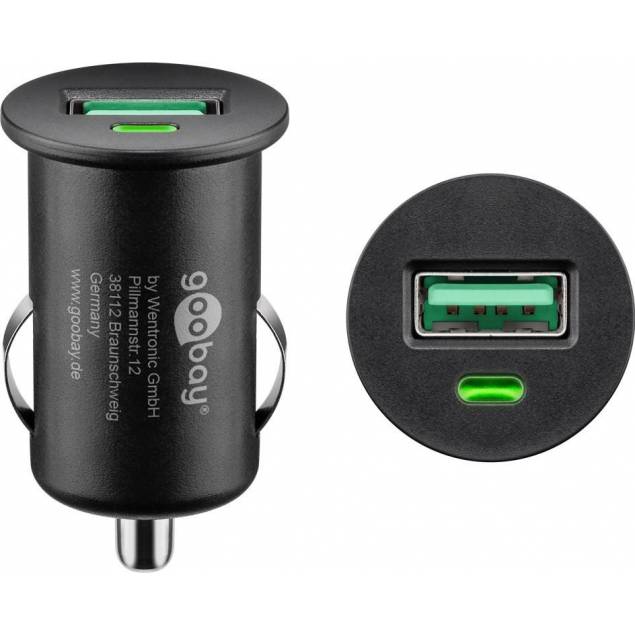 3SIXT Car Charger with USB and USB-c (15W and 12W)