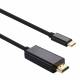 USB-C to HDMI cable 2m in black