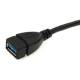USB extends cable with crack 20cm black