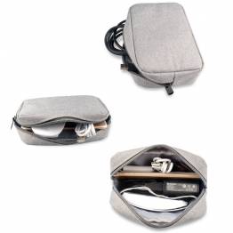 Small bag for cables and chargers - grey