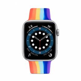  Apple Watch strap in silicone 42/44mm - Rainbow