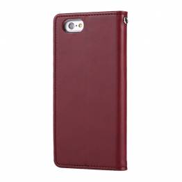  iPhone leather cover card holder with flap for iPhone 6/6s