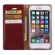 iPhone leather cover card holder with flap for iPhone 6/6s