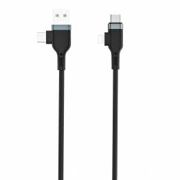 WiWU Platinum USB/USB-C for Lightning and USB-C data cable 60W - 1.2m