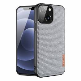 DUX DUCIS Fino iPhone 13 mini 5.4" cover with woven surface - gray