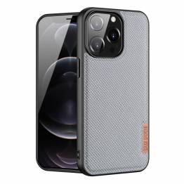 DUX DUCIS Fino iPhone 13 Pro 6.1" cover with woven surface - gray