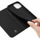 DUX DUCIS iPhone 13 Pro 6.1" cover with card slot and flap - black
