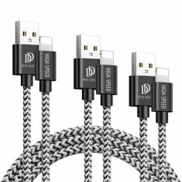DUX DUCIS Tough Lightning Nylon cable 3-pack - 0.25m, 1m and 2m