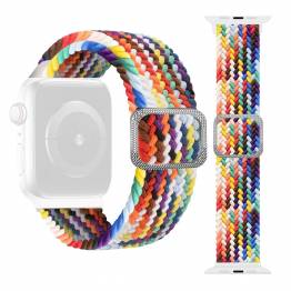 Apple Watch adjustable elastic braided strap 38/40 mm - Rainbow