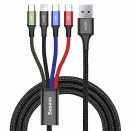 Baseus 4-in-1 multi charger cable USB-Lightning, MicroUSB and 2x USB-C