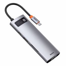  Baseus USB-C 8-in-1 hub, 3xUSB 3.0, HDMI, 100W PD, card reader, network