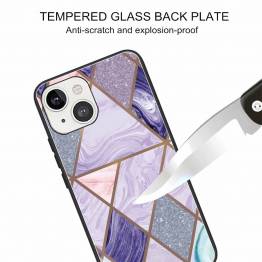  iPhone 13 cover 6.1" with marble pattern - Purple