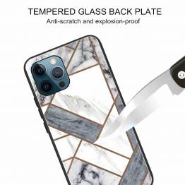  iPhone 13 Pro cover 6.1" with marble pattern - White/gray