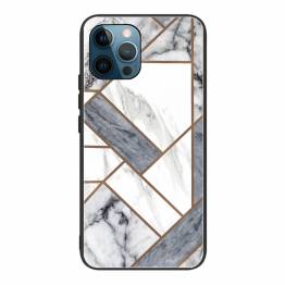 iPhone 13 Pro cover 6.1" with marble pattern - White/gray