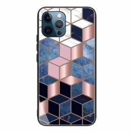 iPhone 13 Pro cover 6.1" with marble pattern - Blue/pink/black