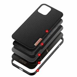  DUX DUCIS Fino iPhone 12 Pro Max 6.7" cover with woven surface - black