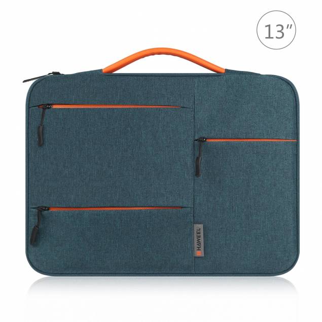 Haweel Macbook 13" sleeve in soft water-repellent fabric - Blue