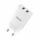 Baseus iPhone / iPad USB charger 2.1A x2 - 10.5W - White