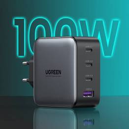 Ugreen GaN X 4-port PD3.0 QC4+ 100W 3xUSB-C and 1xUSB-A Mac charger